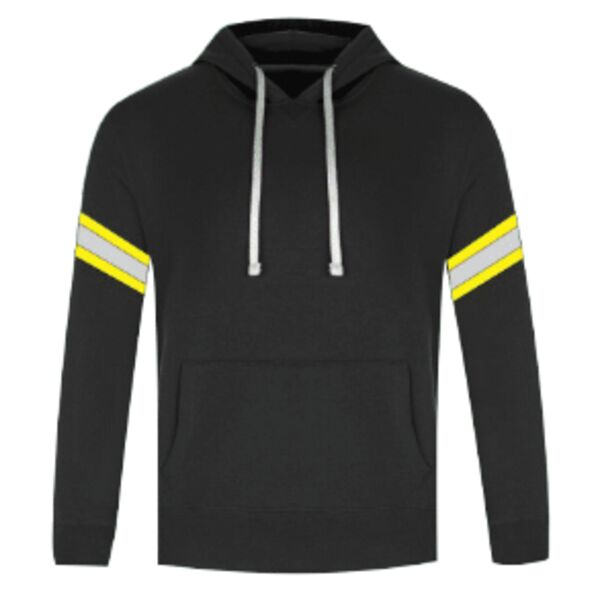 SHARPE - Pullover Hoodie with Reflective Striping Men's Thumbnail