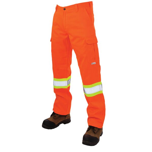 Relaxed Fit Twill Safety Cargo Work Pant Thumbnail