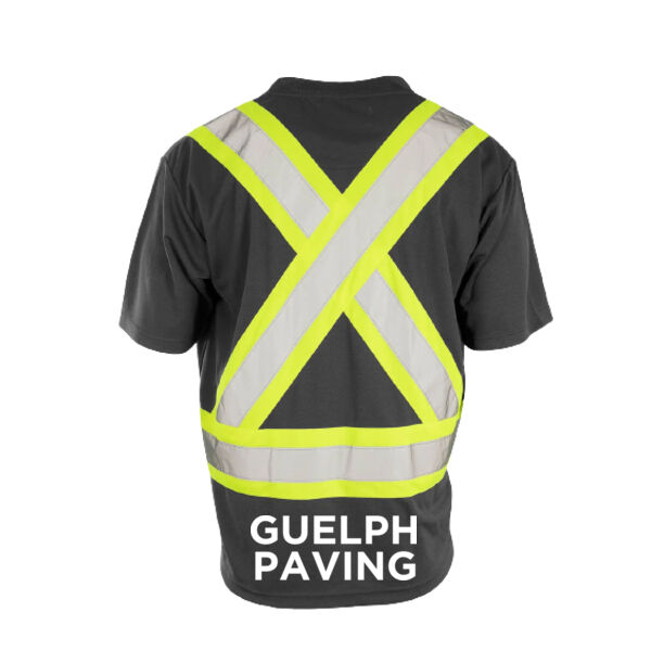 Black Hi Vis V-Neck T-Shirt Thumbnail